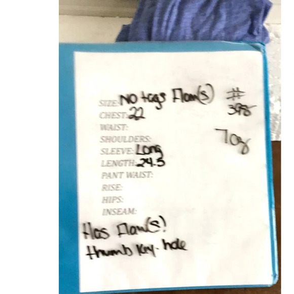 Lululemon STOP DROP AND SQUAT Long Sleeve Heathered Blue (FLAWS) - Picture 13 of 13